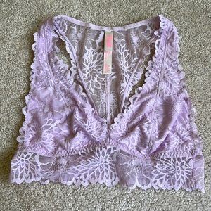 (NWOT) Victoria’s Secret PINK Purple Lace Bralette